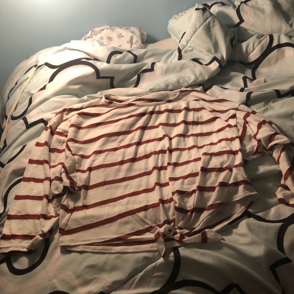 3/4 Sleeve Striped Top